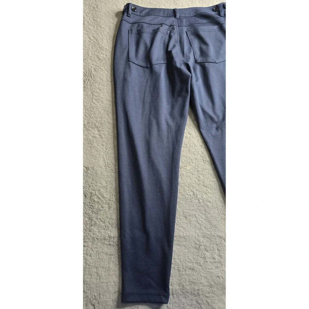 YoungLA Pants Mens 32X32 (32X28) Navy Blue Dapper Dress Athletic Stretch #614